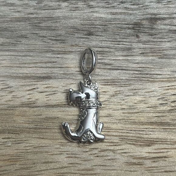 Sterling Silver 925 Scottish Terrier Charm - Picture 2 of 3